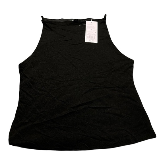 wild fable Tops - NWT Wild Fable High Neck Black Tank Top (S)